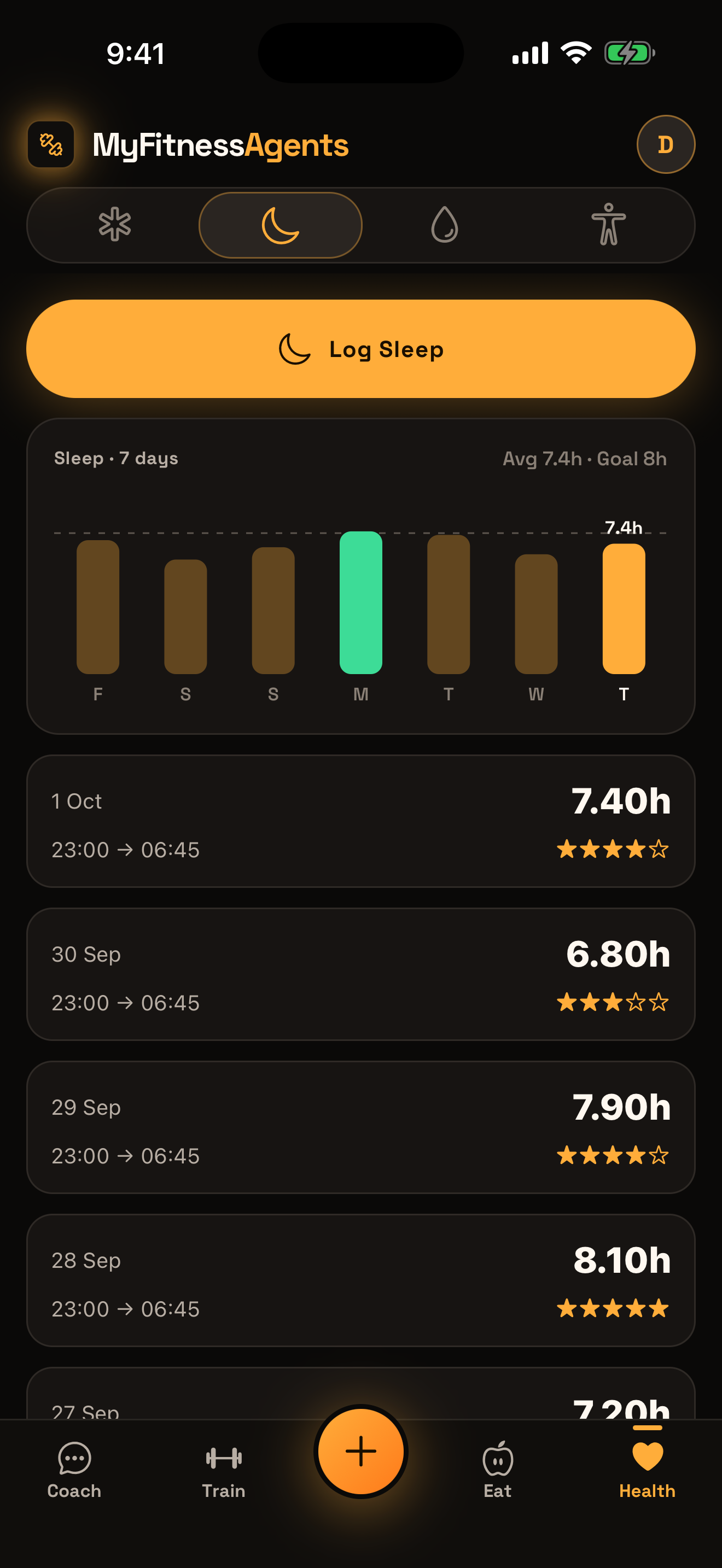 Sleep tracking